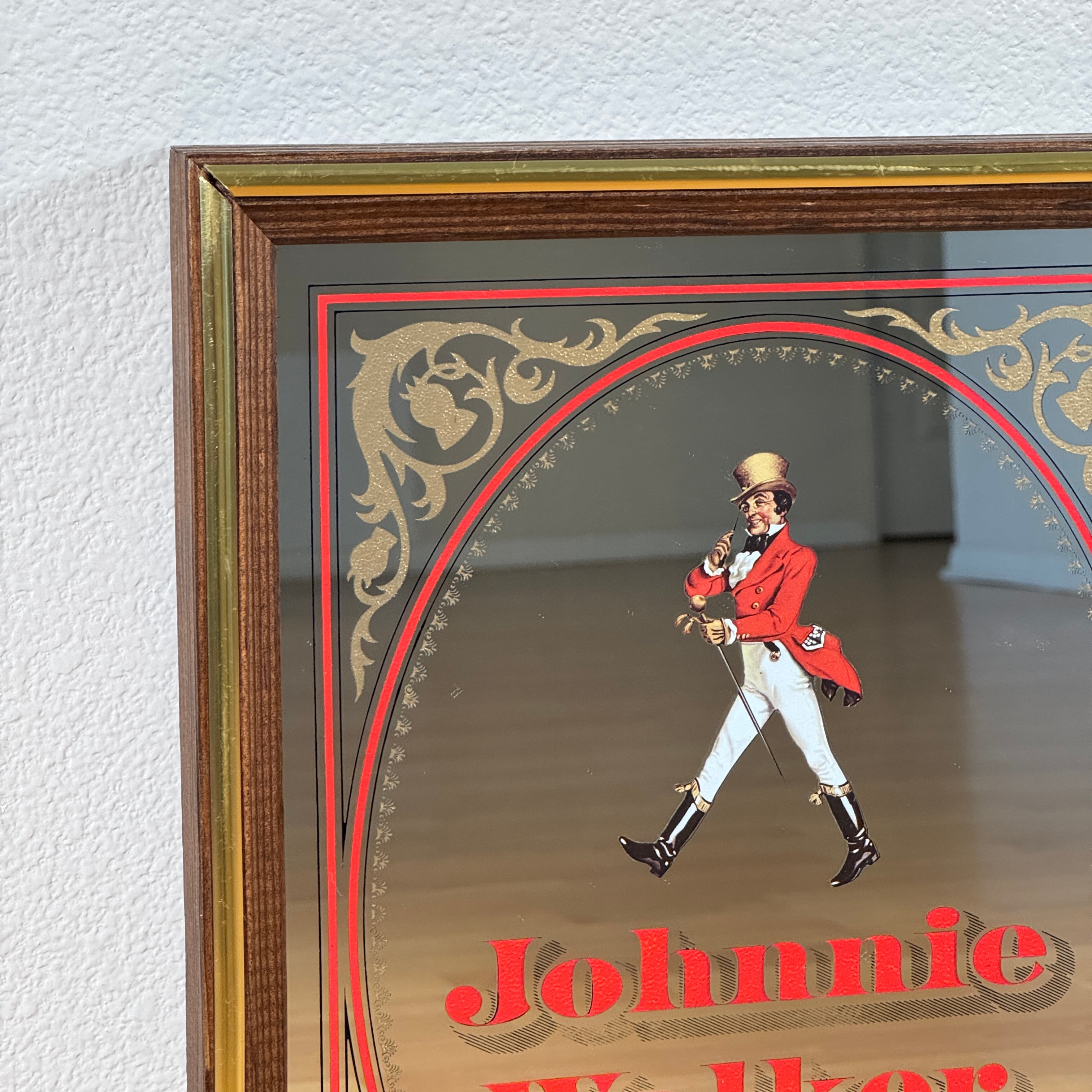 1957【1980年代】ビンテージ Johnnie Walker Red パブミラー