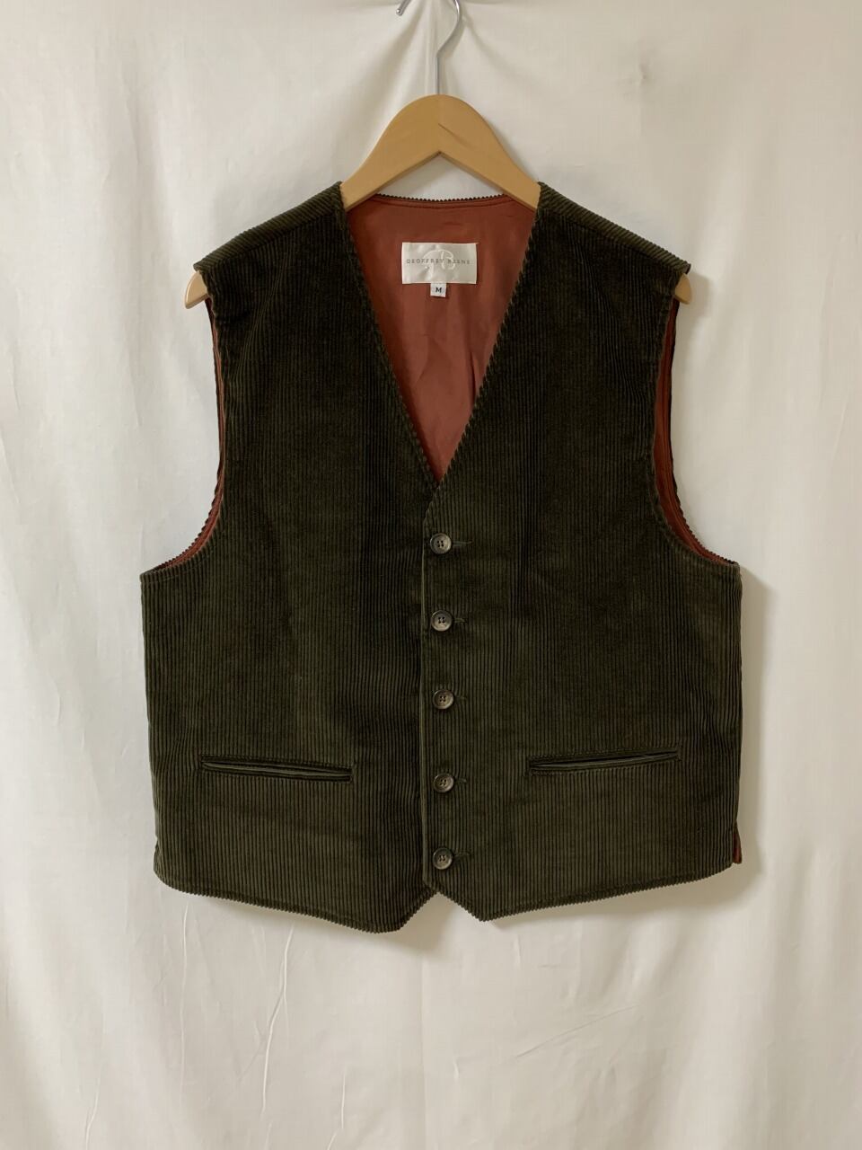 1990's Corduroy Solid Color Vest