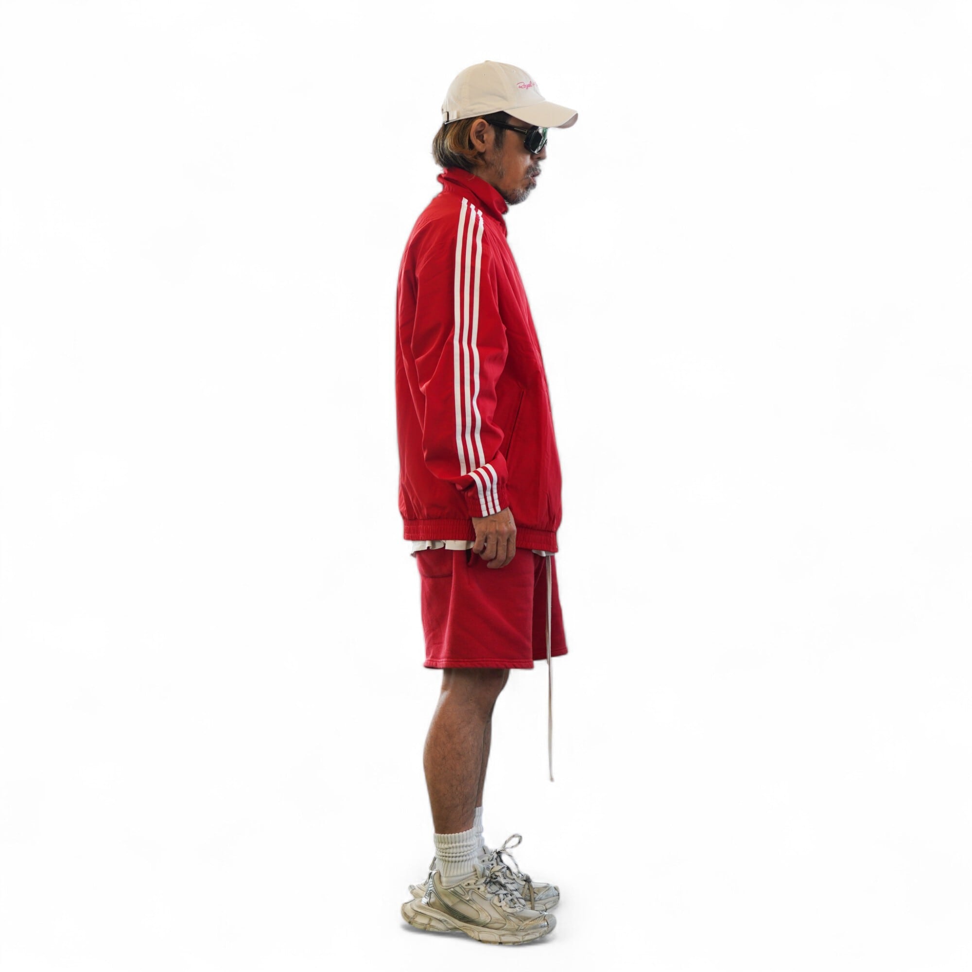adidas アディダス スリーストライプ トラックジャケット レッド