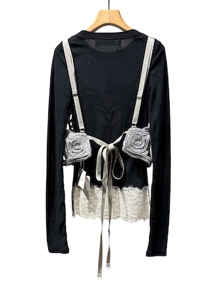 【予約販売】MUKASA ムカサ/ Embroidery Metalic Camisole / キャミソール