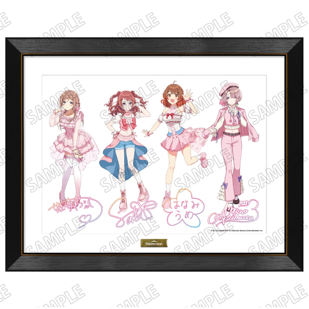 複製原画 おけいど描き下ろし 学園アイドルマスター 描き下ろし複製原画【サクライロver