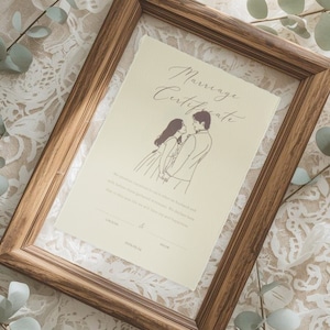 ウェルカムボード 線画イラスト モノクロイラスト ちょっとデフォルメ 似顔絵 おしゃれ データ付き 手書き オーダーメイド アンティーク風