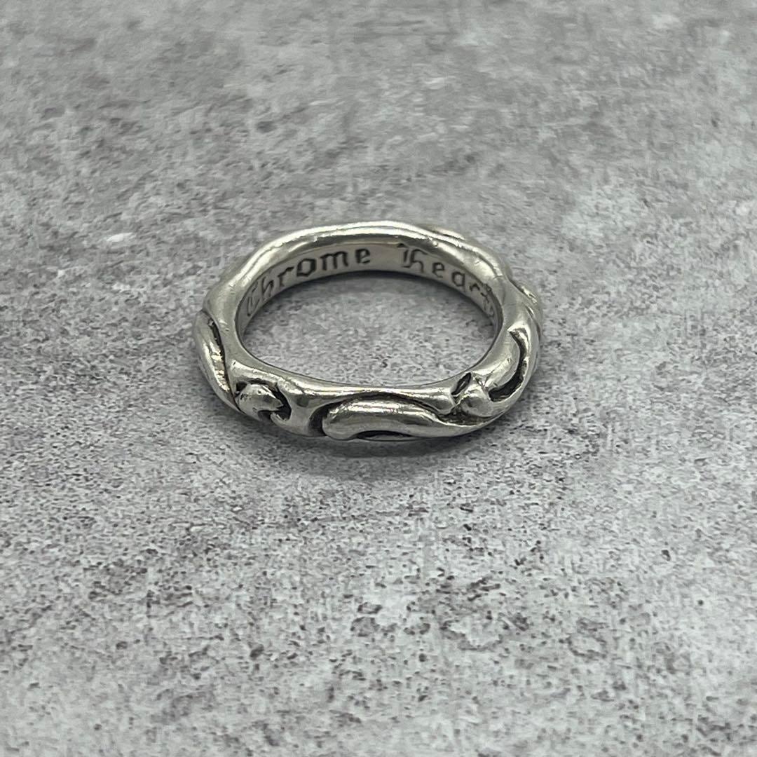 【19号】クロムハーツ CHROME HEARTS スクロールバンド リング