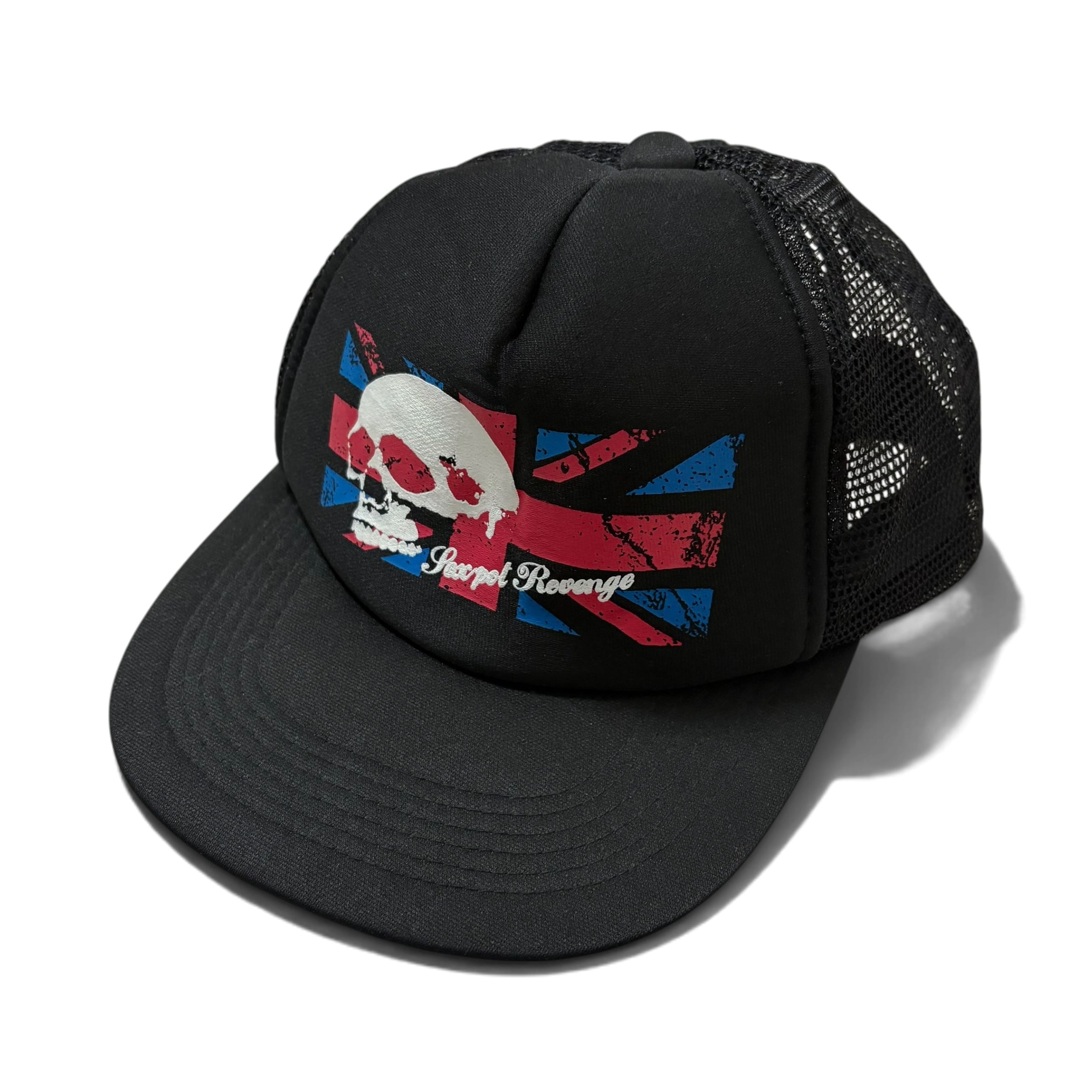 90s OLD STUSSY/S logo Mesh Cap/紺タグ/S-M/メッシュキャップ/Sロゴ
