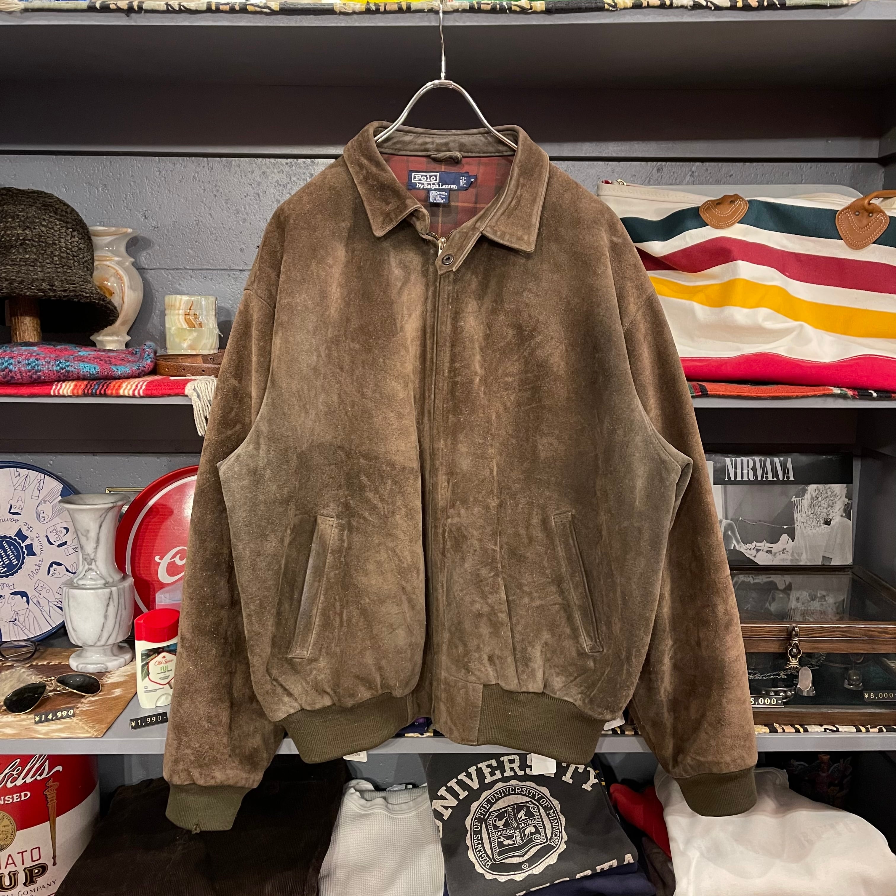 90s Polo By Ralph Lauren Suede Leather Jacket | VOSTOK