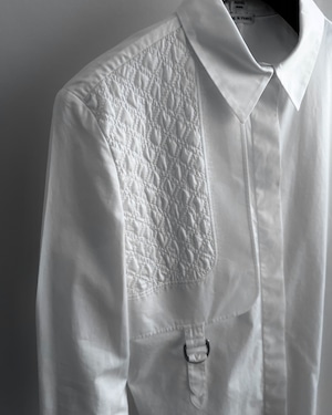 HERMÈS　GUN FLAP DETAIL COTTON SHIRT