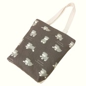 Mintinn A4縦型トートバッグ 26008 ゆるっとルーク 犬柄