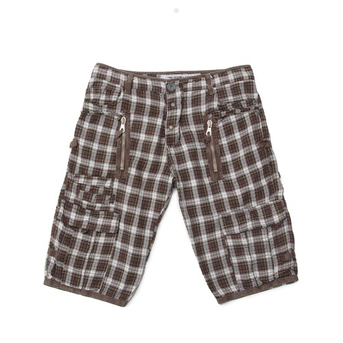 00s CheckZipHalfCottonPants