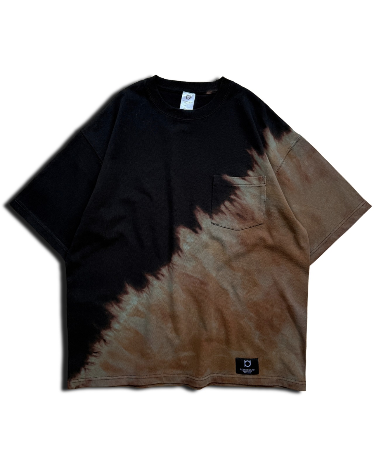 【数量限定販売】ビッグシルエットタイダイブリーチポケットTシャツ 火の手