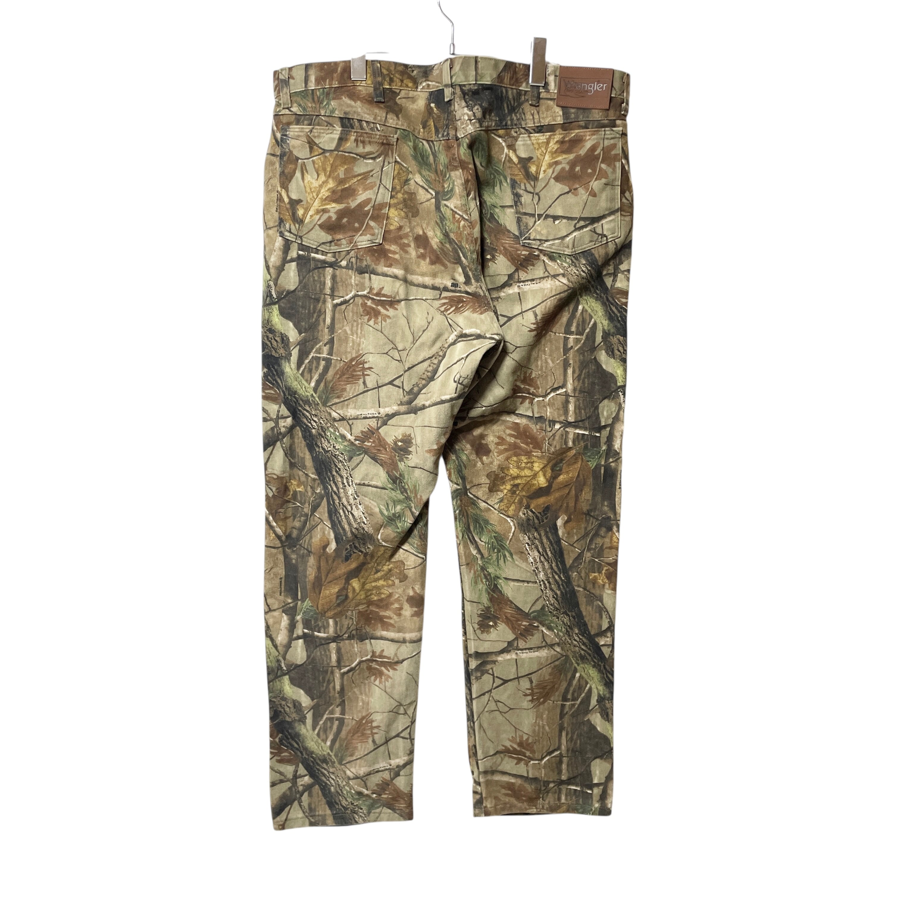 古着 Wrangler ラングラー デニム ダブルニー リアルツリー W42 W42×L30】wrangler リアルツリーパンツ ダブルニー | 古着屋OLDGREEN