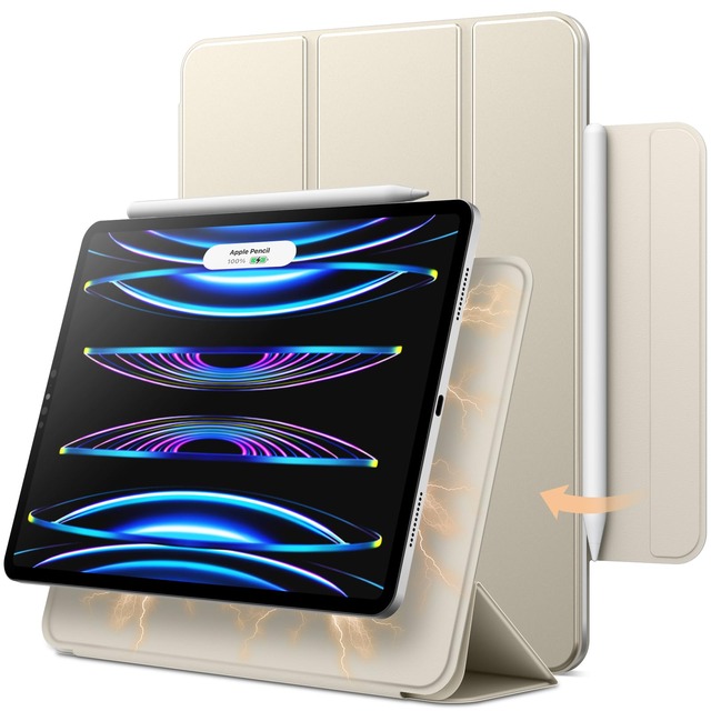 JETech iPad Air 5/4・iPad Pro 11インチ 第4/3/2/1世代用 マグネットケース (スターライト)