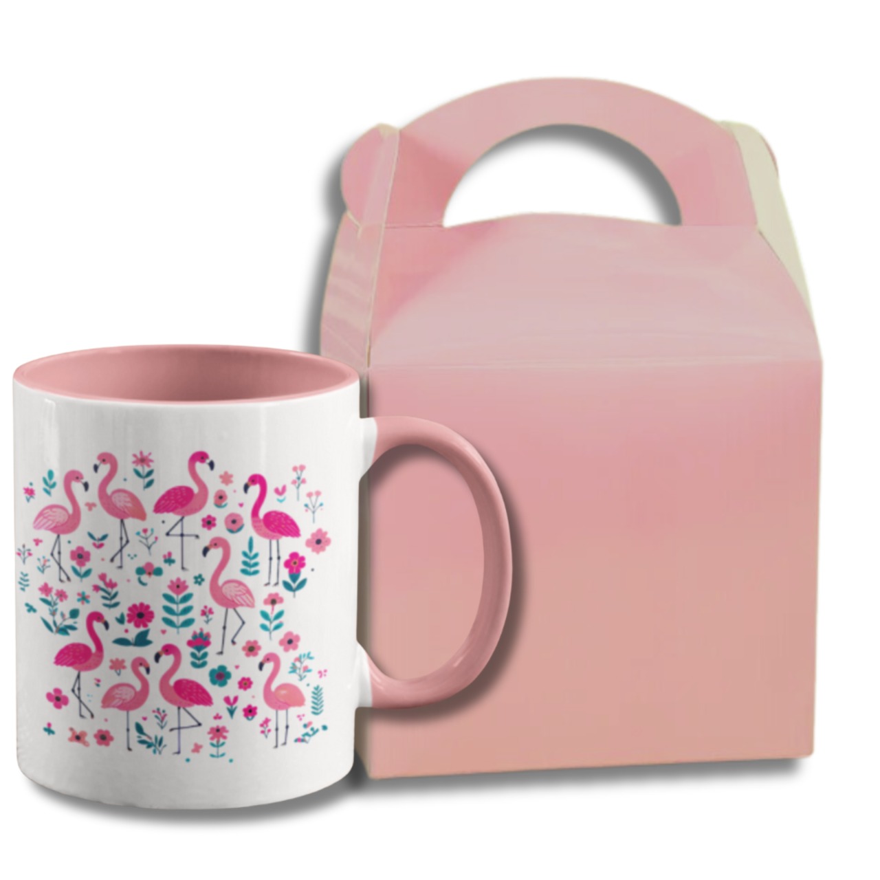 Mug-フラミンカフェ 2トーンマグカップ(ピンク) 4088