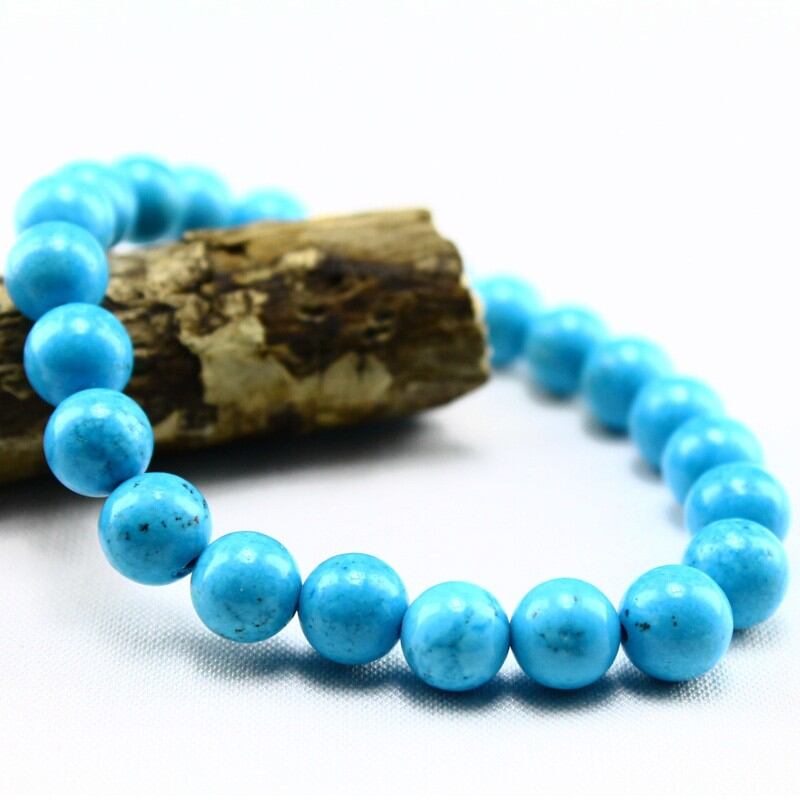 ハウライト ターコイズ ブレスレット 8mm  トルコ石  [M便 1/10]  ワンコイン 911-26