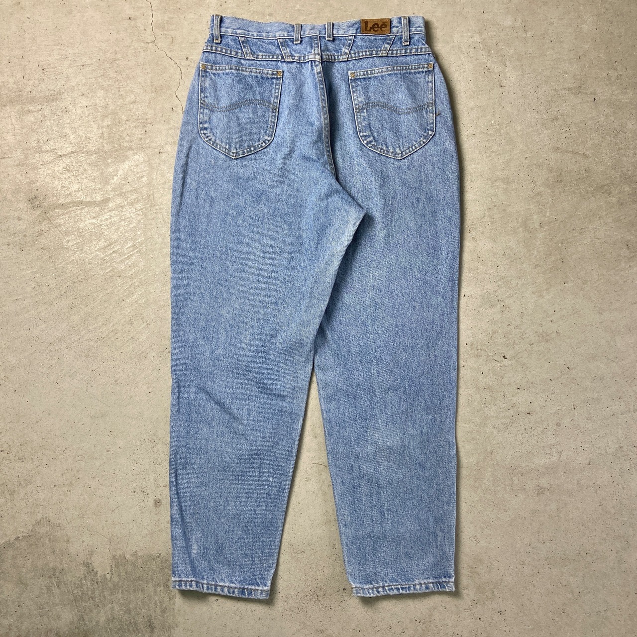 90年代 USA製 Lee e リー テーパード デニムパンツ 16PET W31相当 古着 