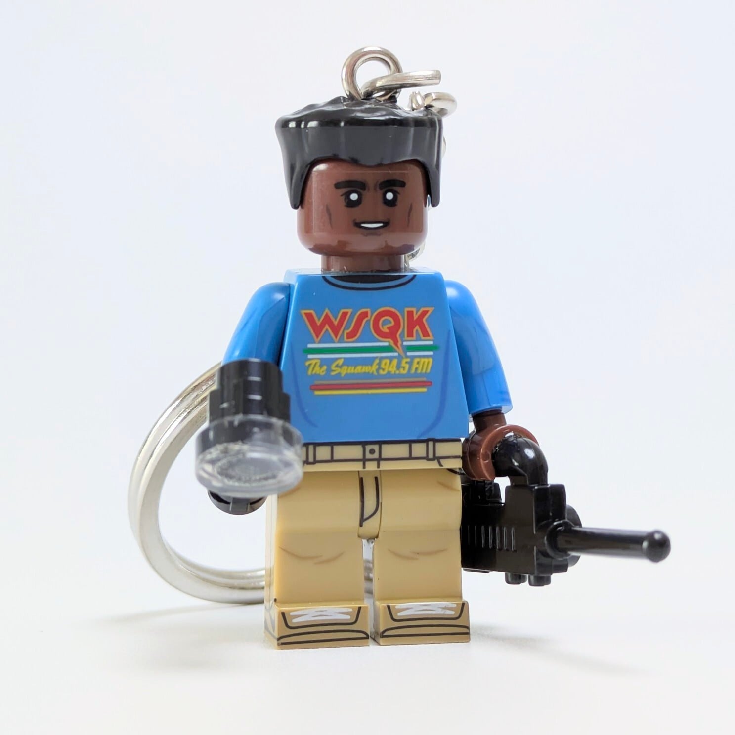 ★ブロックフィギュアキーホルダー★【 Stranger Things / ストレンジャーシングス 】 ルーカス・シンクレア / Season5 〚アメリカン雑貨 アメトイ〛
