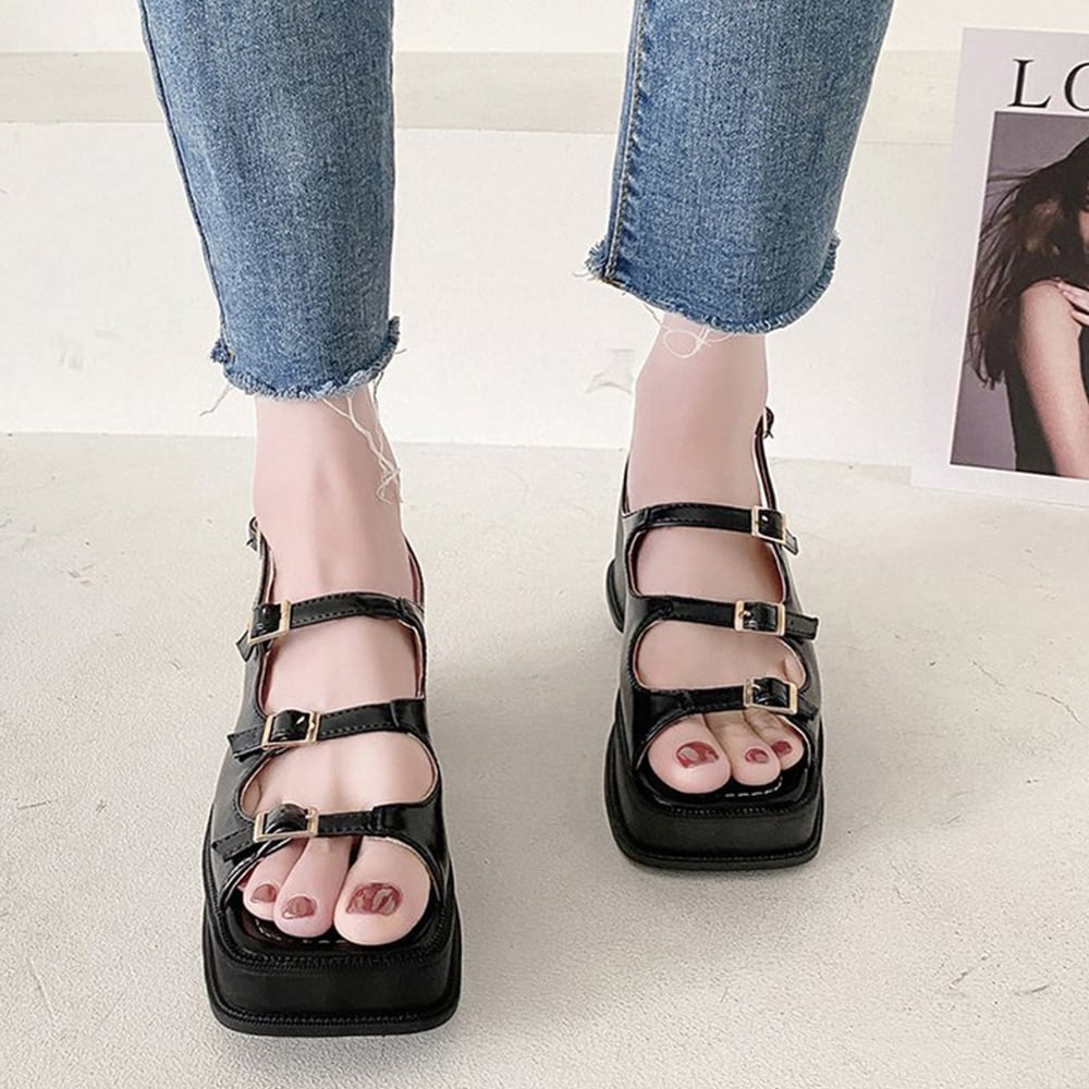 厚底 グラディエーター サンダル レディース 春夏 韓国 大人 きれいめ かわいい おしゃれ カジュアル 歩きやすい 太ヒール 大人可愛い 大人女子