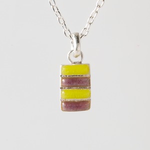 LADDER S   yellow & grape   - necklace -
