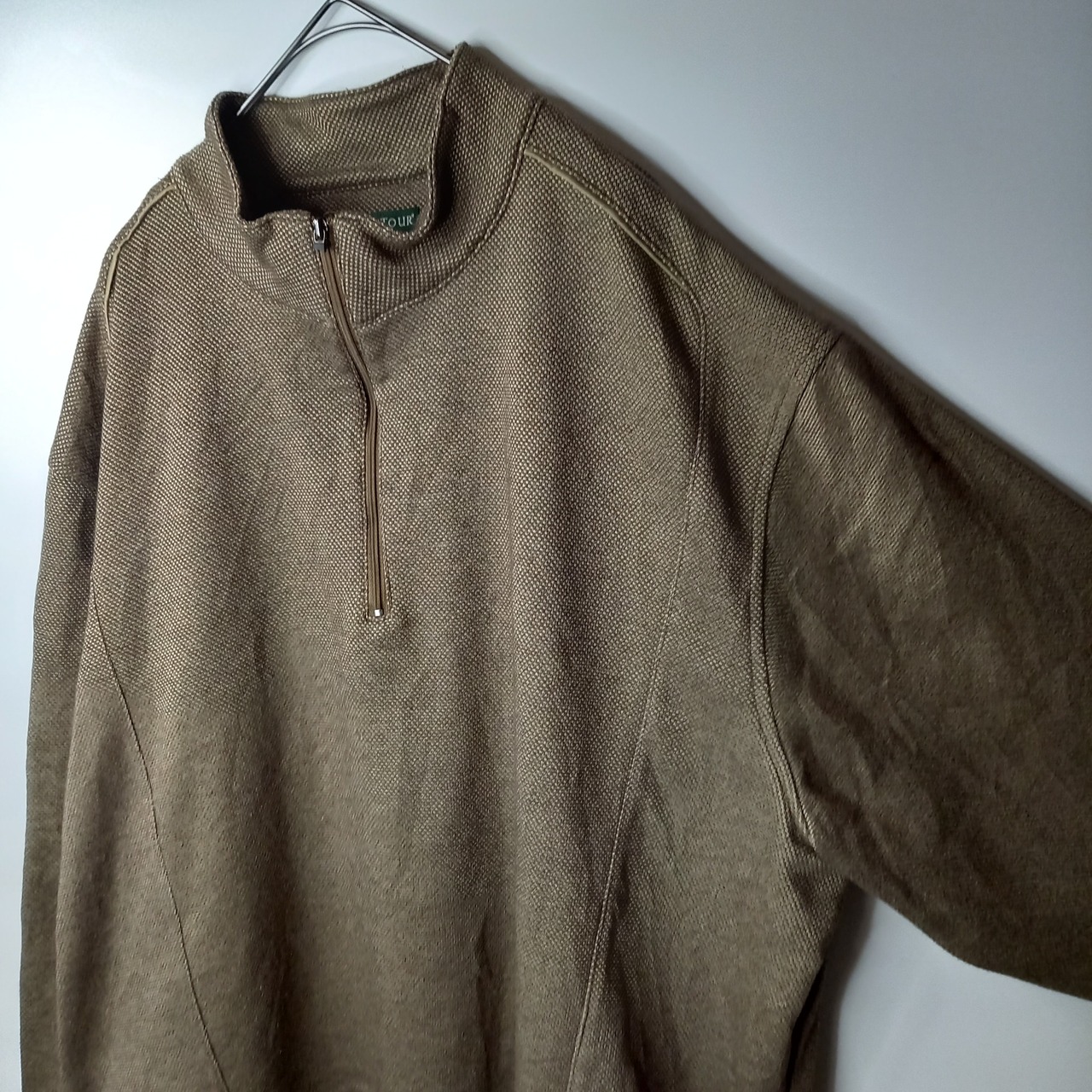 PRO TOUR　ハーフジップ　スウェット　無地トレーナー　オーバーサイズ　XL