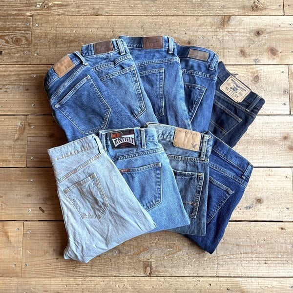 1点物◇US素材メキシコ製CHICデニムパンツ中古ジーンズ古着14メンズ