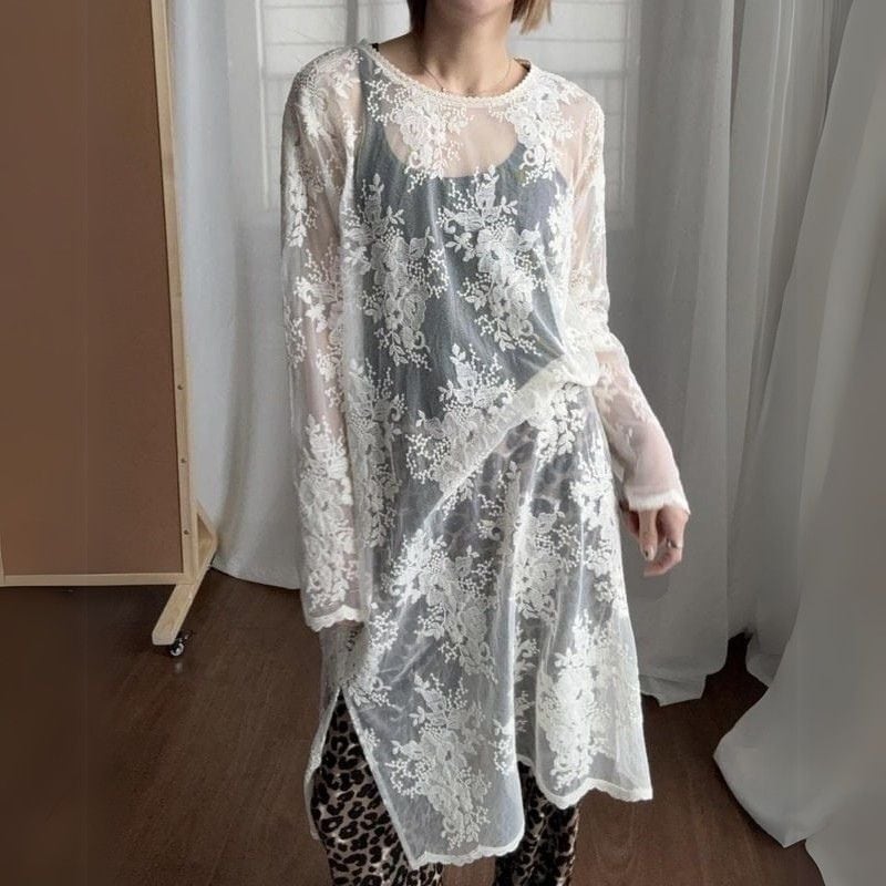 Layered ⅼace one piece 3 colors V2283