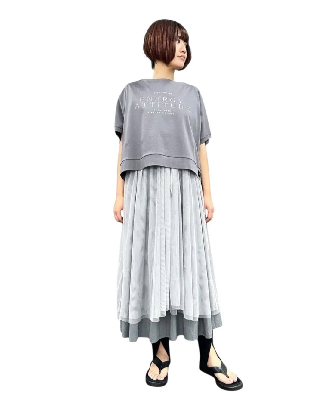 SALE【ayane】ドルマンショート丈ロゴT 835607 アヤン | red earth