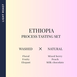 ETHIOPIA Coffee Tasting Set —Washed & Natural— (75g × 2)