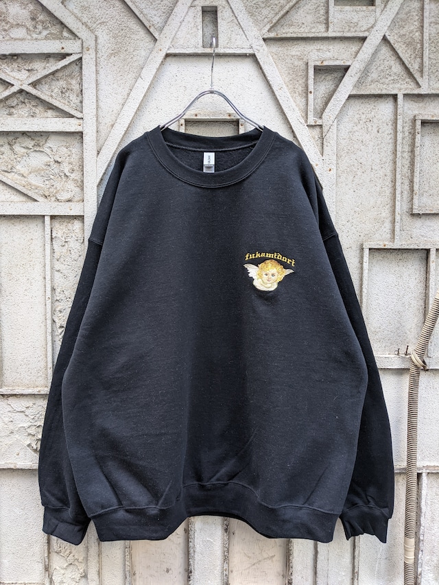 "深緑" original sweat / ANGEL / BLACK