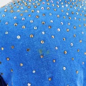 社交ダンス 衣装 ジャケット ガウン 青 長袖 発表会 パーティ ベロア 青 ブルー系 舞台 上着 DANCE&PRAY 高級感 伸縮性 パーティー 衣装 おしゃれ フォーマル コスチューム ステージ衣装 クラシック