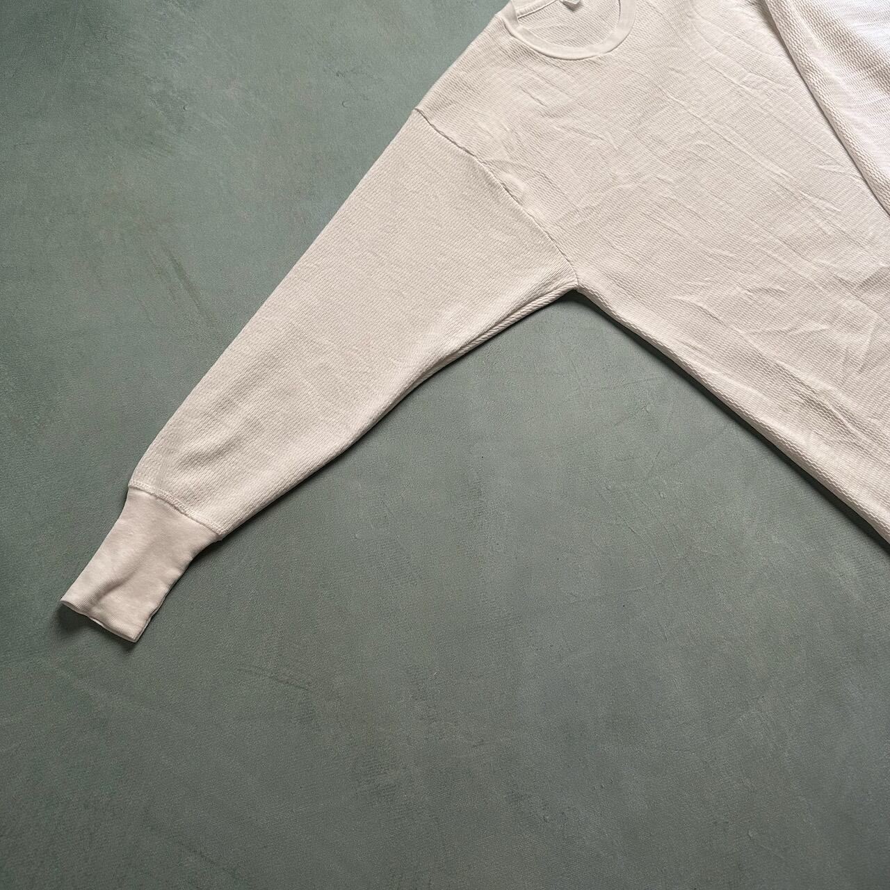 80s USA製 サーマル ハニカム地 長袖 ロンT 白 XL 古着 | RUFFY