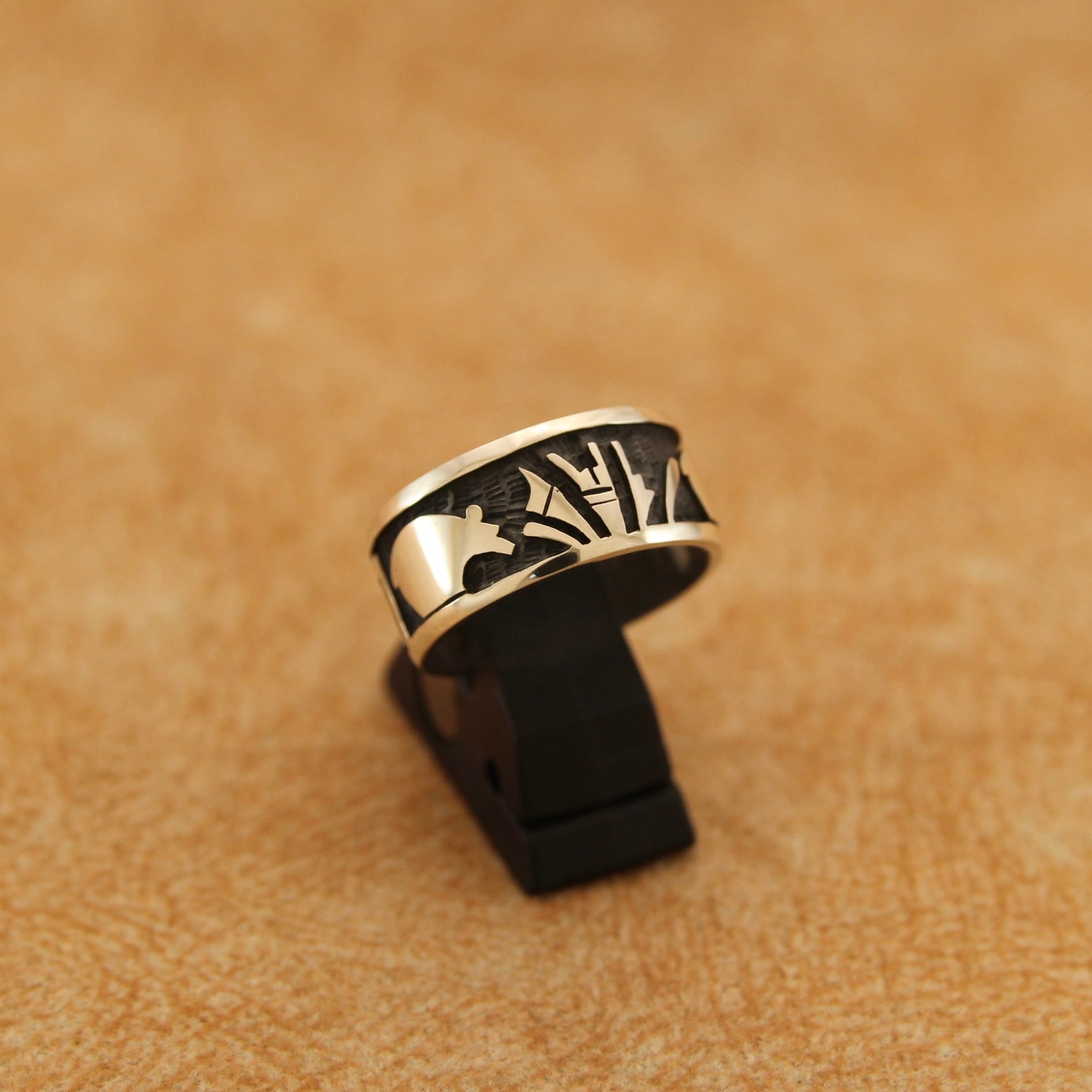 ホピ族 17号 Willis Humeyestewa 作 シルバーリング #15 インディアン