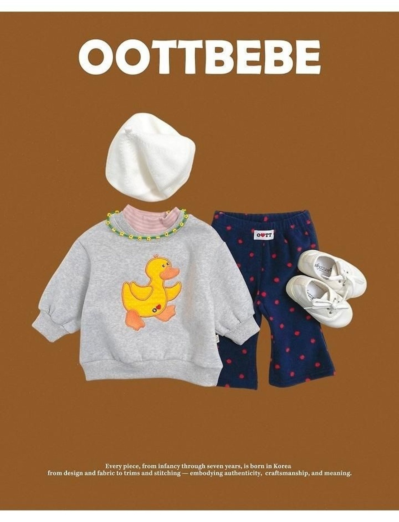 韓国子供服 / 26winter / oottbebe / アヒルトレーナー / ベビー&キッズ / 冬服 *XS~XL*