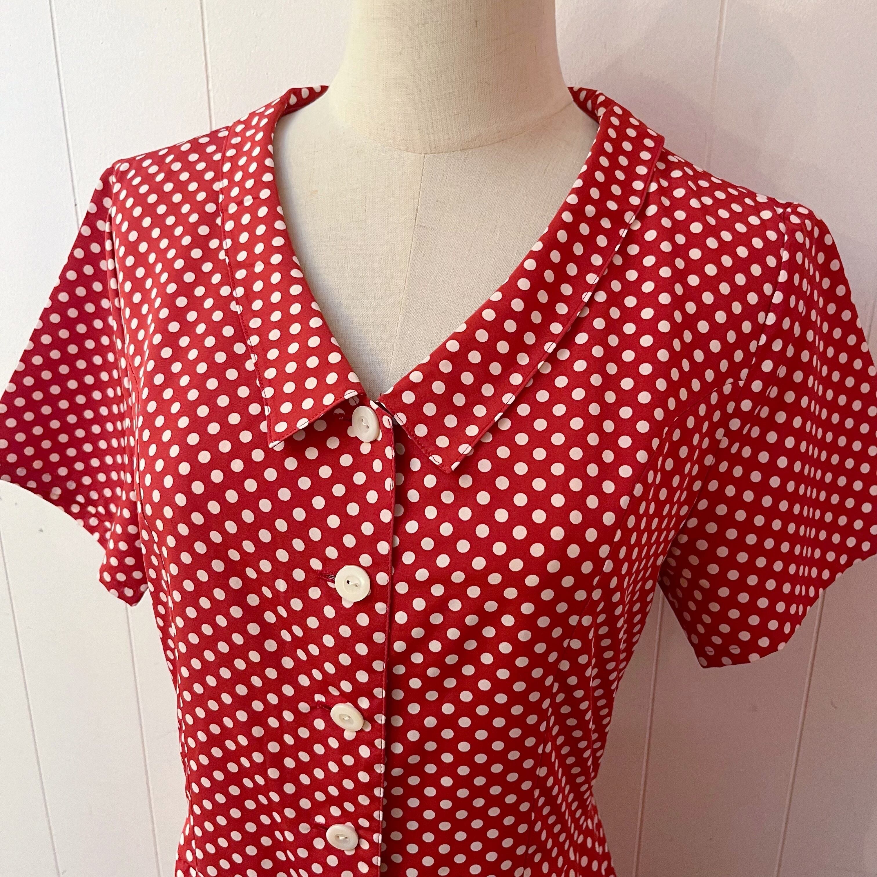 red dot front button one-piece