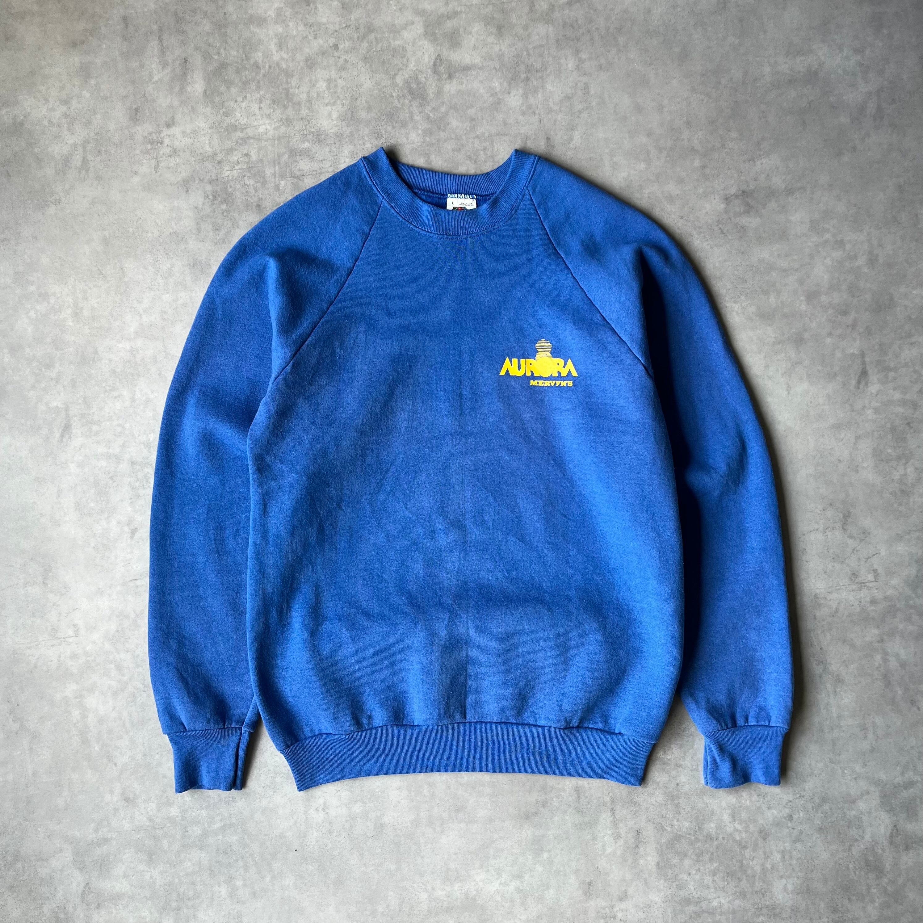 90s ヘインズ ラグランスウェット 無地 グリーン hanes sports sweat