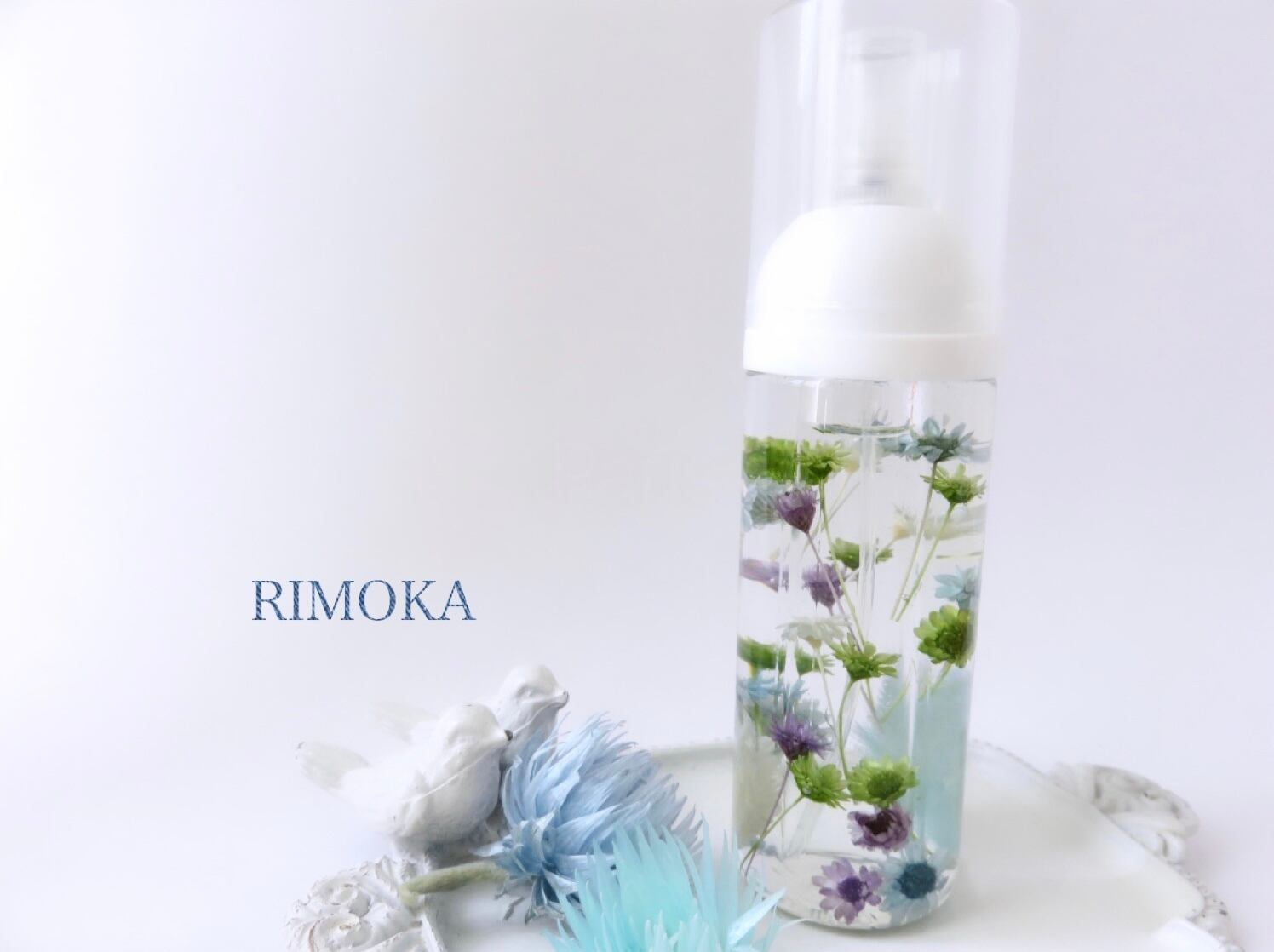 ティファニーブルー 花束カラー ハーバリウム | RIMOKA