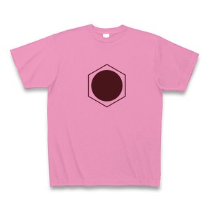 理系Tシャツ【ベンゼン環／丸／ピンク】-(Scien-T'st)Benzen/Circle/Pink