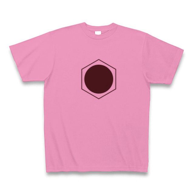 理系Tシャツ【ベンゼン環／丸／ピンク】-(Scien-T'st)Benzen/Circle/Pink