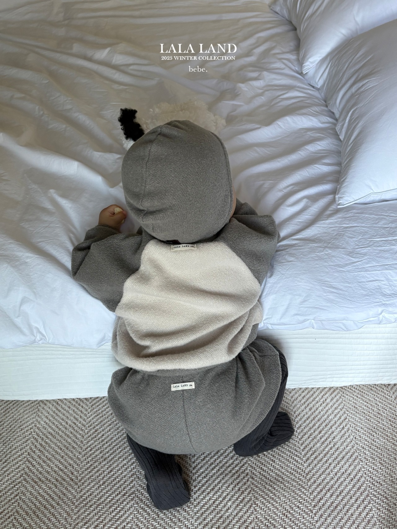 LALALAND 25/WI(Baby)Knit raglan cardigan