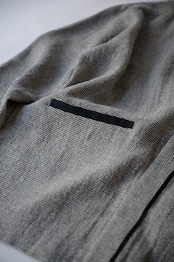 【suie】Linen silk lightweight gown/リネンシルクガウン(千鳥ブラック)