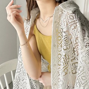 Openwork Crochet Lace Cardigan（EC100）