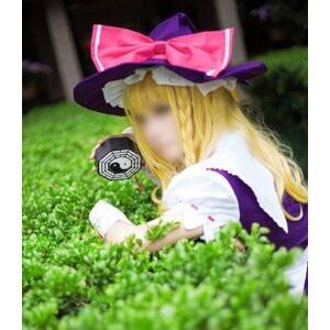 K2102 東方project 東方香霖堂 霧雨魔理沙（紫） 風 コスプレ衣装