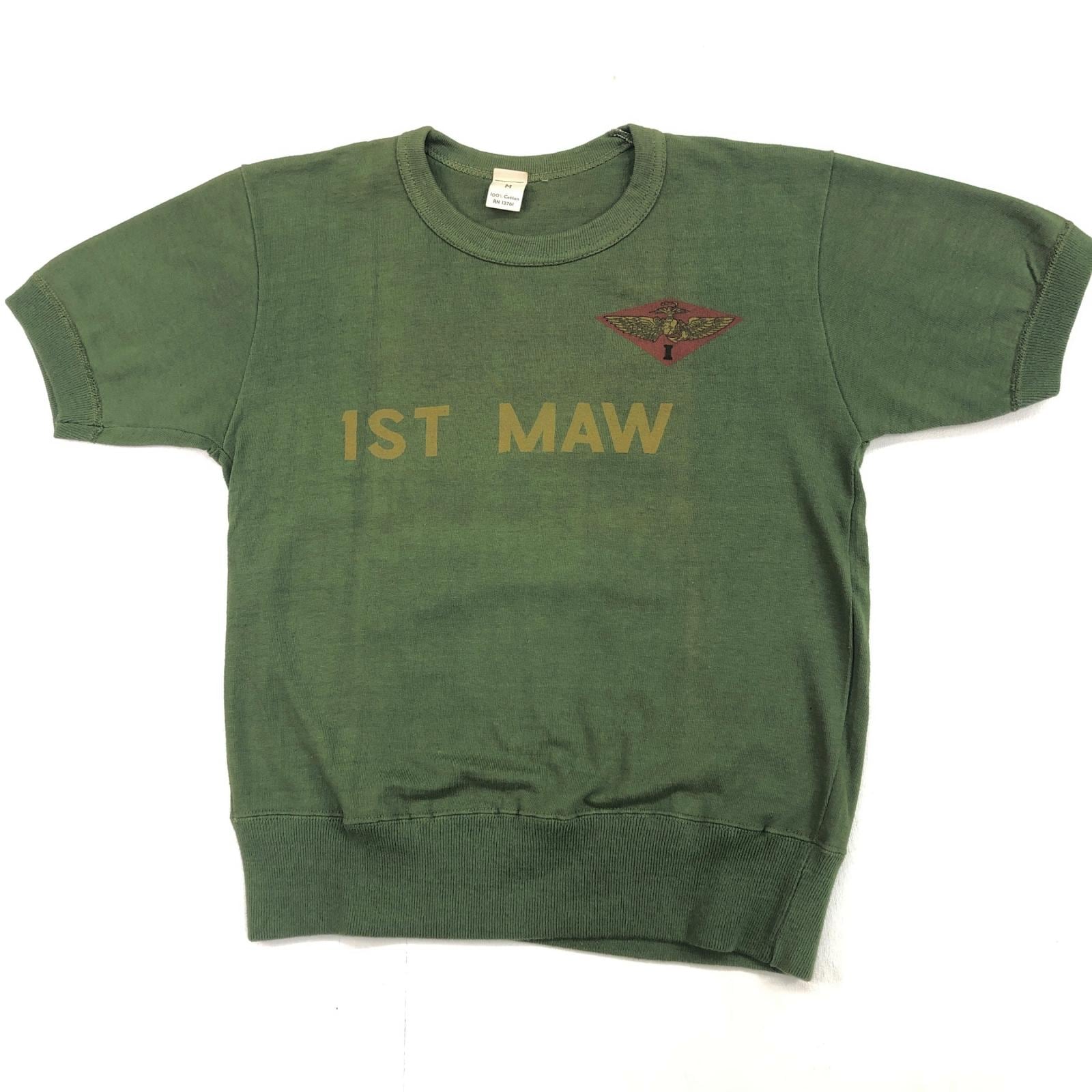 UNKNOWN 60年代 USMC 1st MAW MARINE AIRCRAFT WING ラグランスリーブ