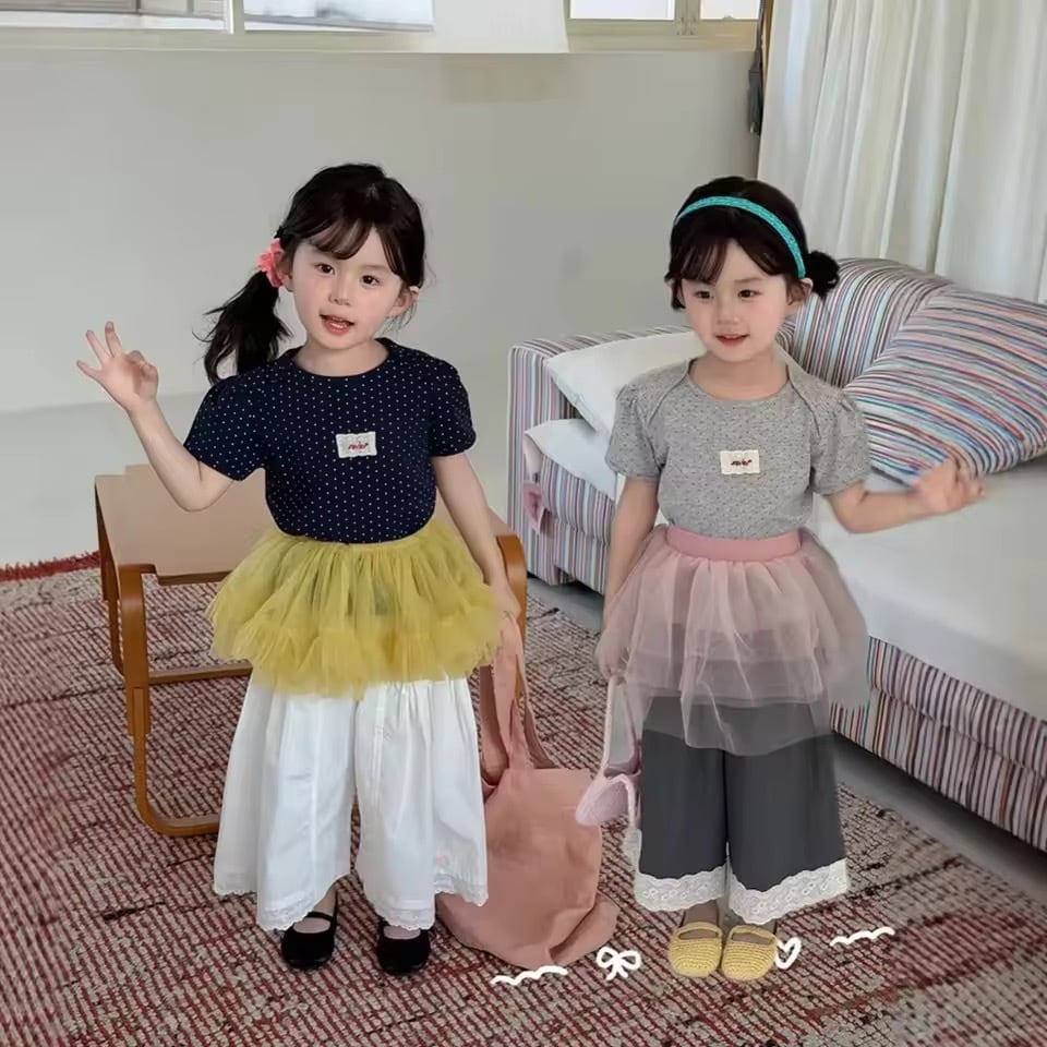 バックオープンドットトップス