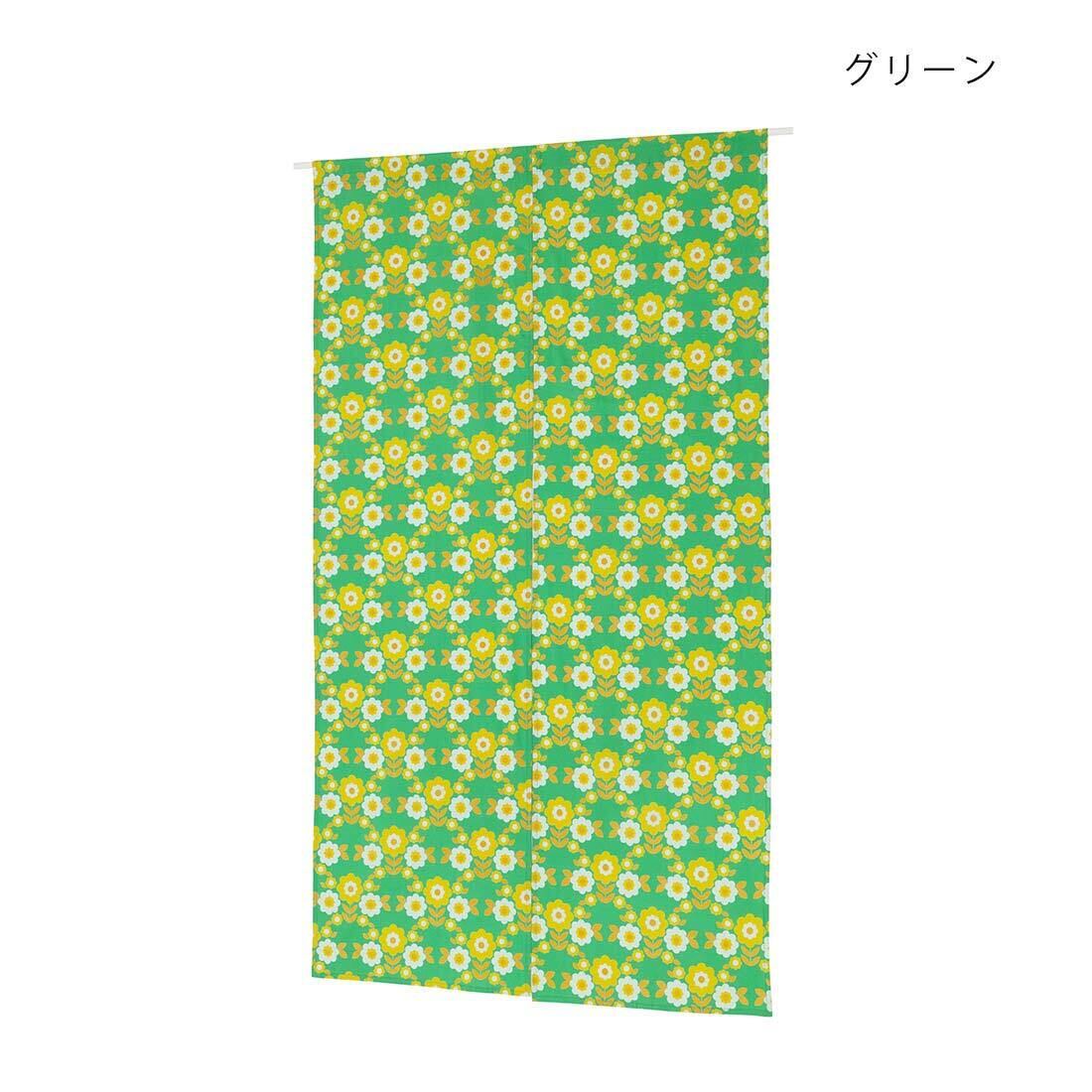 昭和レトロ インテリア 生地 のれん 花柄 おしゃれ 暖簾 室内 アジアン