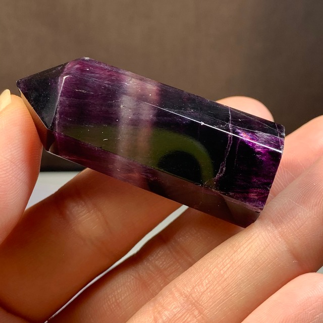 p140.濃いパープルフローライト ポイント