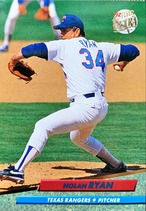 MLBカード 92FLEER Nolan Ryan #141 RANGERS