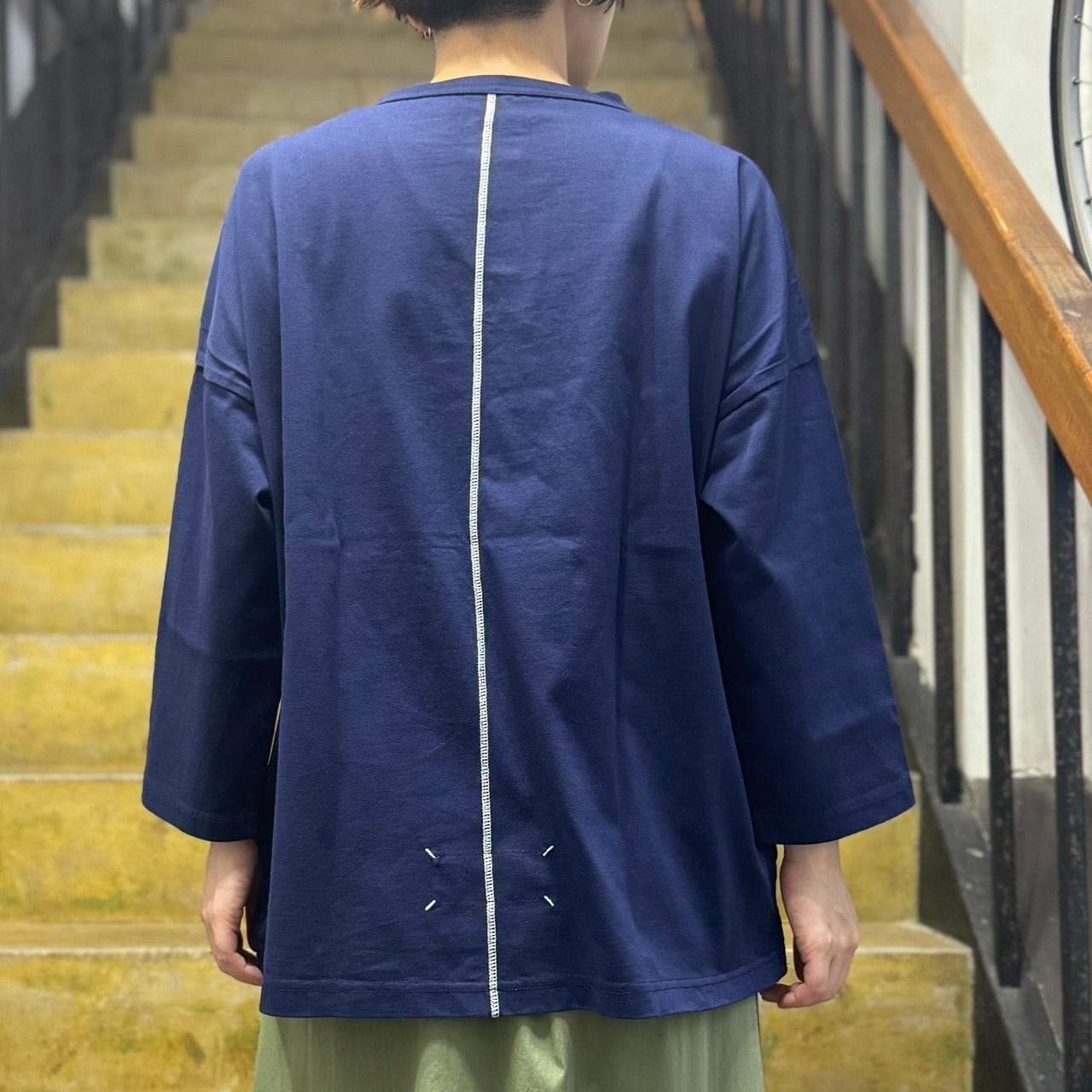 快晴堂 - Girl's Tシャツ／ONE釦・7分袖Tシャツ | clever elephant