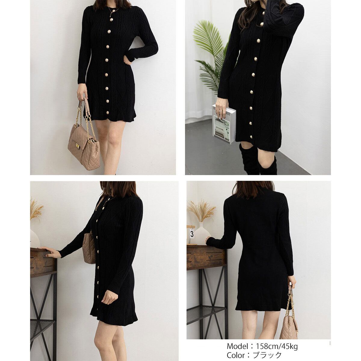 ケーブル編み ニット ミニワンピース 長袖 レディース 秋冬 韓国 ワンピース 大人 かわいい きれいめ ゆったり 柔らかい ニットカーディガン 2way 大人可愛い 大人女子