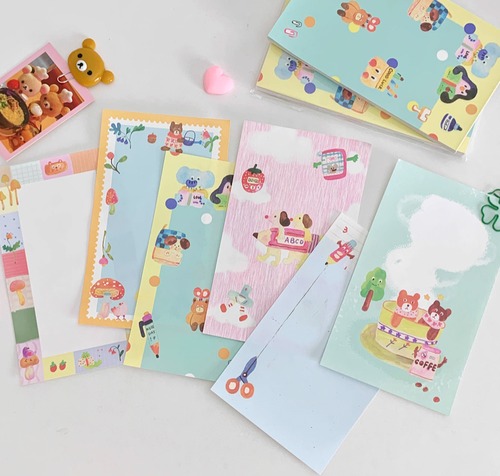 新作☆LAC69｜Lacreme 奶油派【邮票小镇】メモ帳　