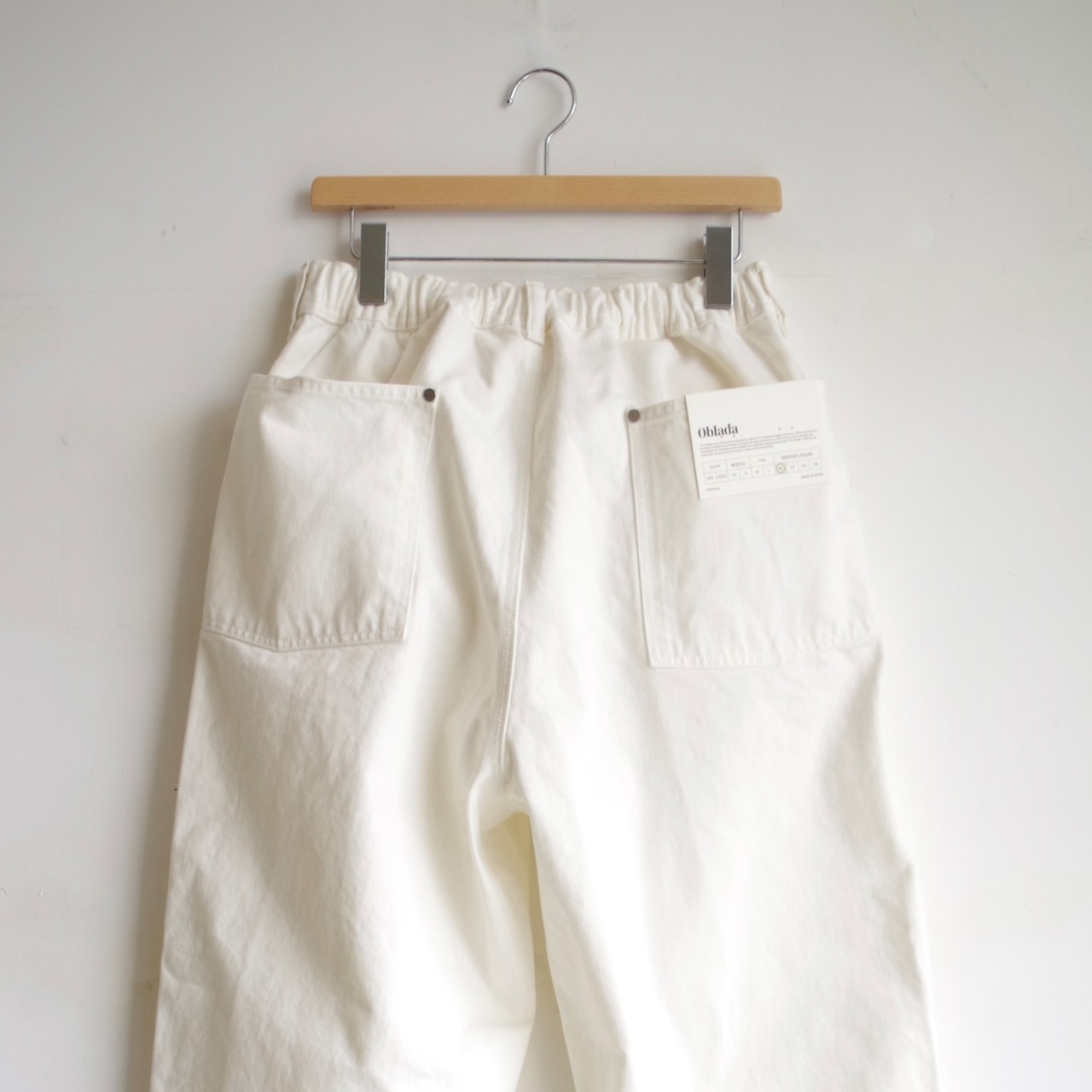 Oblada  SKATER JEANS WHITE