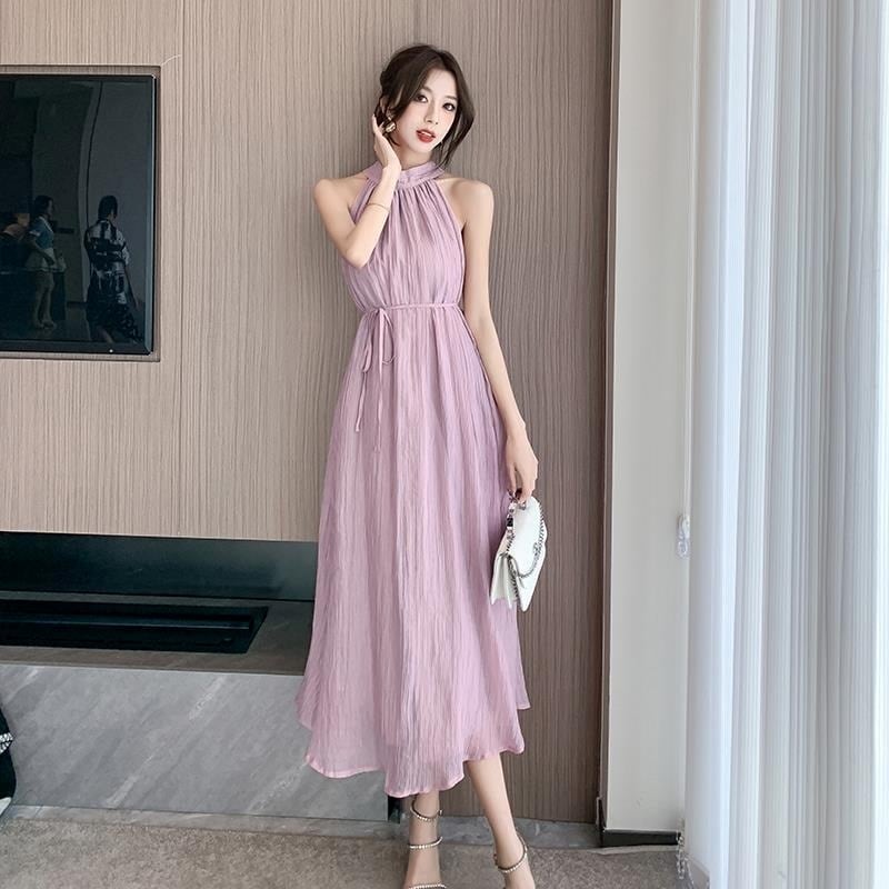 ワンピース ロングワンピース ノースリーブ レディース ドレス
